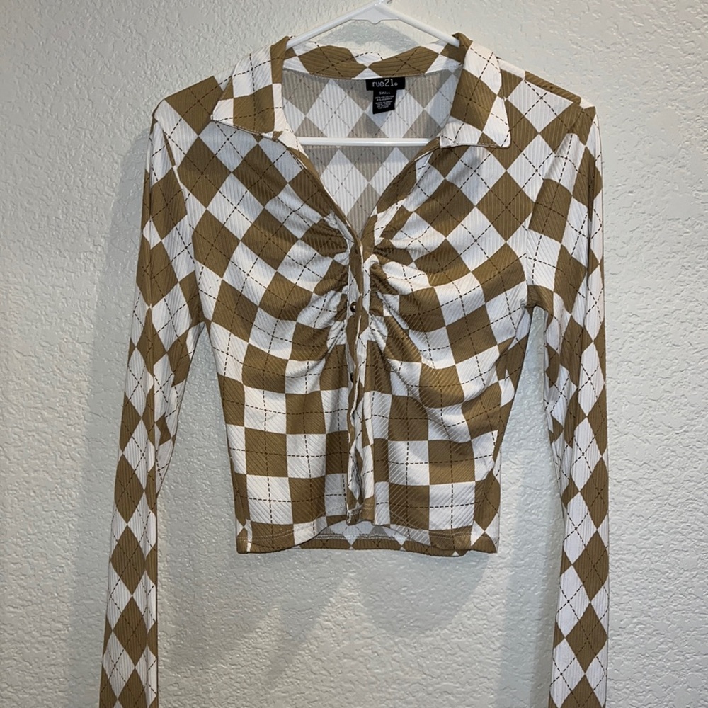 Rue21 Button Up Long Sleeve Top